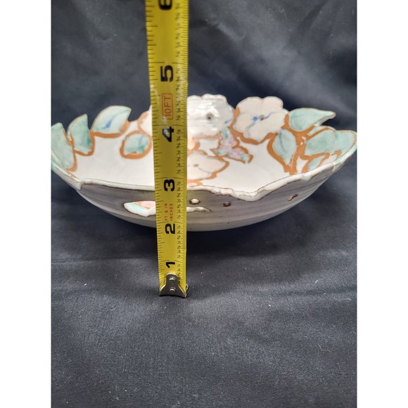 Art Pottery Figural Flowers Bowl - Picture 6 of 6